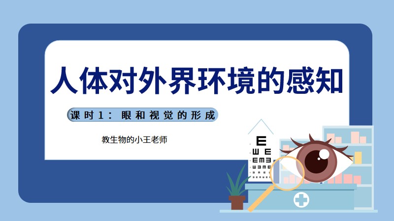 新人教八上4.6.1人体对外界环境的感知课时1（含教案）@教生物的小王老师