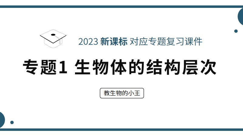 初中生物人教版复习课件专题1生物体的结构层次